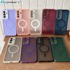 Magsafe Magnetic Wireless Charge Case For Samsung Galaxy S25 Ultra S24 FE S23 S22 Plus A56 A36 A26 A55 Matte Hard Armor Cover