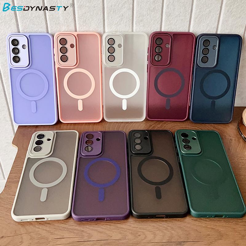 Magsafe Magnetic Wireless Charge Case For Samsung Galaxy S25 Ultra S24 FE S23 S22 Plus A56 A36 A26 A55 Matte Hard Armor Cover