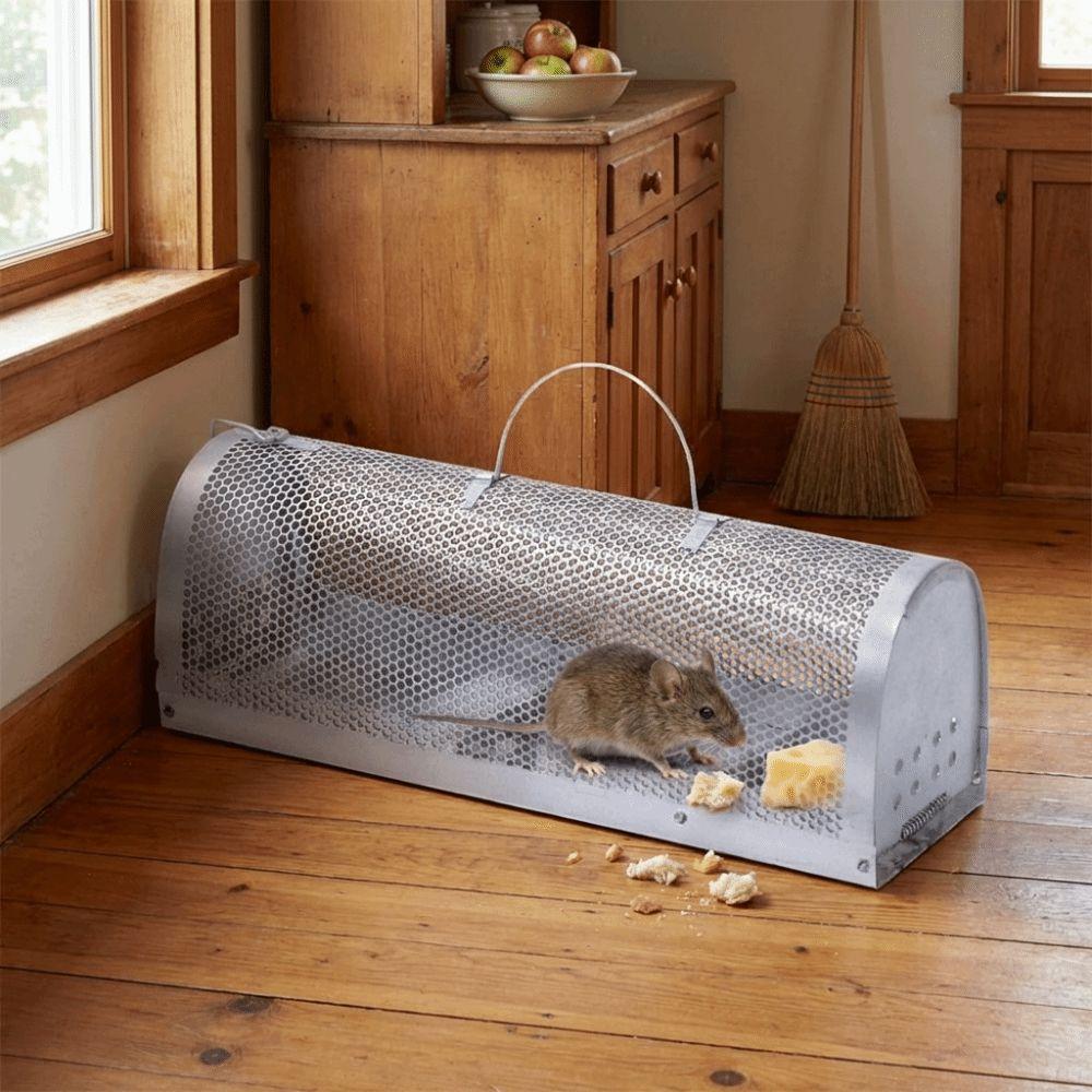High Sensitivity Mouse Trap Cage Metal Rodent Trap Animal Cage Mice Rodent Catcher  Household