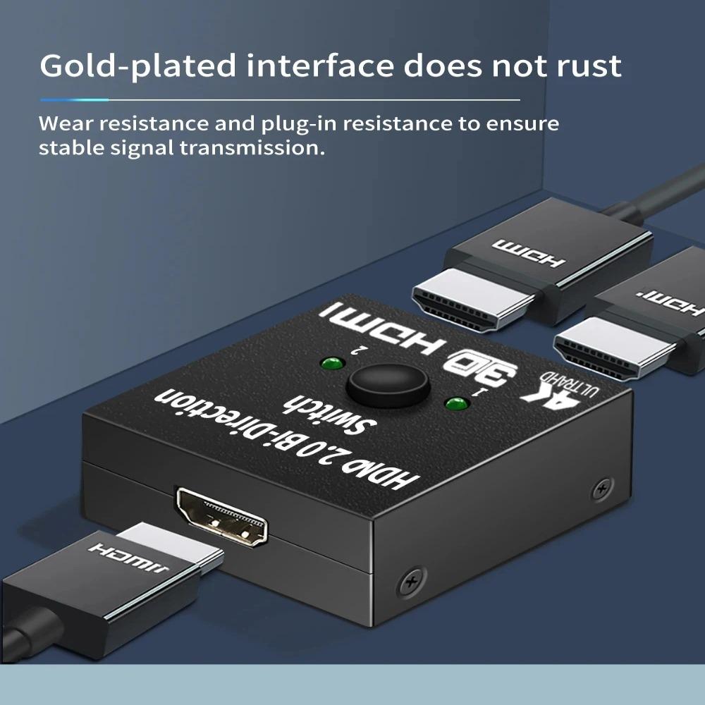 

HD 4K 60 Гц Двунаправленный коммутатор-конвертер HDMI-совместимый адаптер-конвертер HDMI-коммутатор Главная