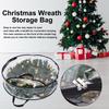 24 Inch Wreath Storage Bag: Water-Resistant PVC with Clear Window - Dual Zipper Design for Christmas Holiday Decorations Organization