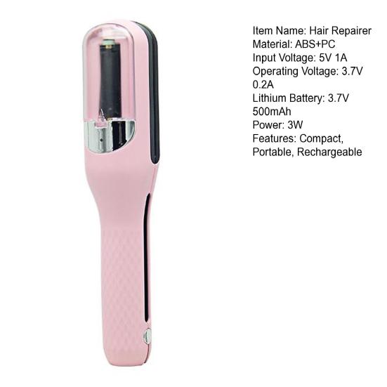 Rechargeable Split End Hair Trimmer Cordless Hair Repair Clipper Hair Damage Repair Tool for All Hair Types