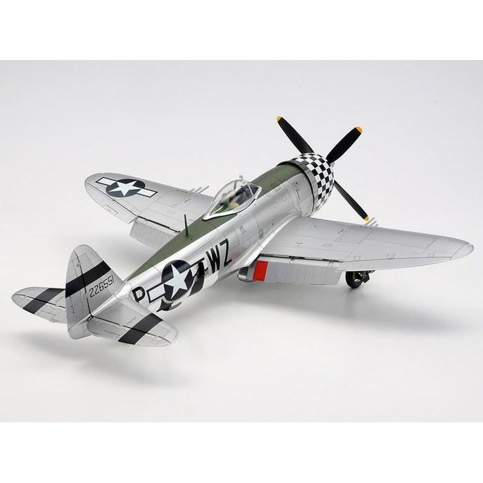 Tamiya Republic P-47D Thunderbolt & 1/4 Ton 4WD Vehicle Set 1/48 Scale Model Kit 25214 230mm Length