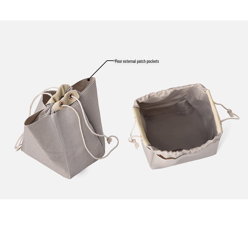 High-Grade Leather Large Capacity Women's Bucket Crossbody Bag - Bridal, Mommy, Handbag