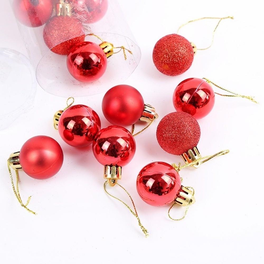 24Pcs Plastic Christmas Balls 3/5CM Xmas Tree Baubles Christmas Tree Ornaments  Xmas Tree