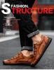 Men's Spring Plus Size Handcrafted Leather Casual Lace-up Shoes