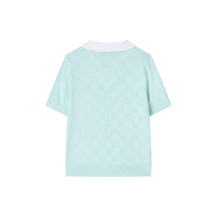 New FILA Polo Shirts Women's Sky Lake Green F11W328405FLG