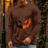 Men's Halloween Casual Long Sleeve Neck Shirt