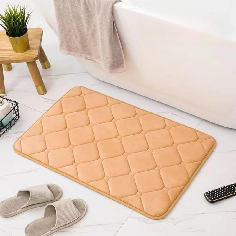 Bathroom Mat Bath Non-slip Carpets In Wash Basin Bathtub Side Floor Rug Shower Room Doormat Memory Foam 3D Pad