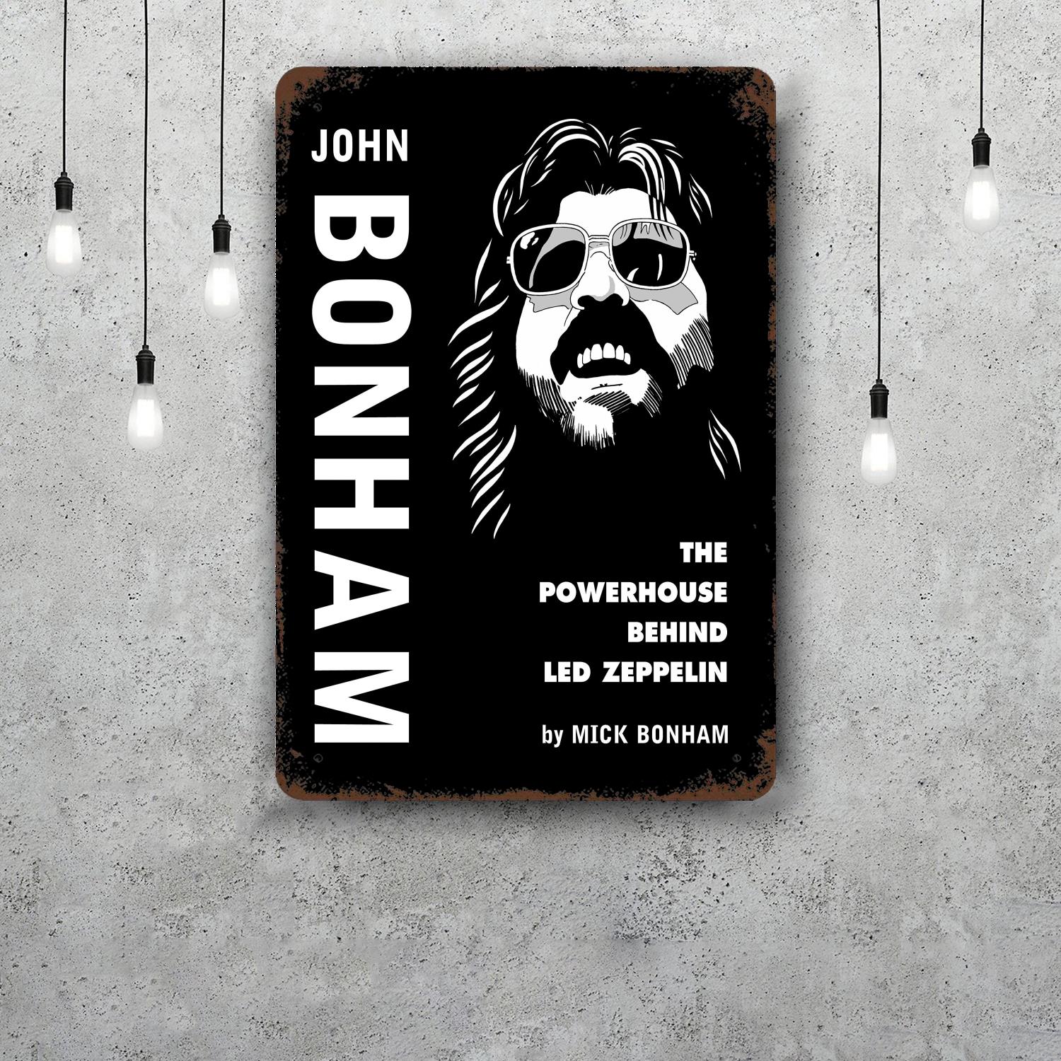 

john bonham Vintage Metal Tin Signs Posters Decor Retro Metal Plaque Wall Art Decor for Garage Bar 20x30cm（7.8x11.8inch）