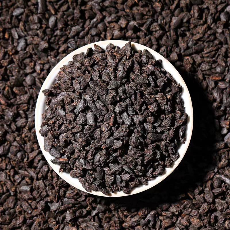 500g Yunnan Menghai Broken Silver Ripe Pu'er Tea Brown Rice Fragrance Tea Fossil