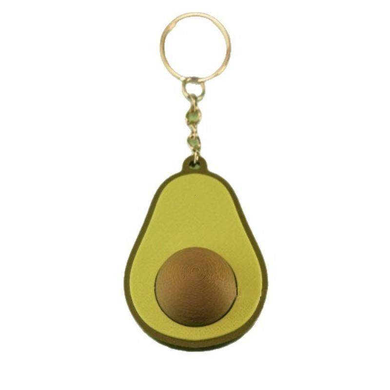 Avocado Clicker Fidget Keychain Backpack Charm Sensory Stress Relief Toys Adhd Anxiety Idea Gifts For Teens Kids Boys Girls