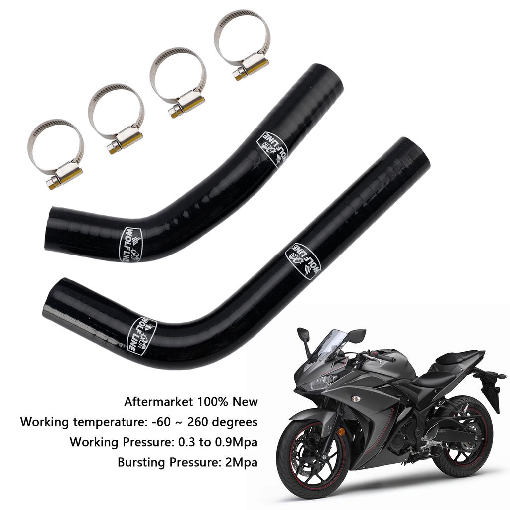 Yamaha MT-03 MT-25 YZF R3 R25 2015-2024 İçin Silikon Radyatör Soğutma Suyu Hortumu