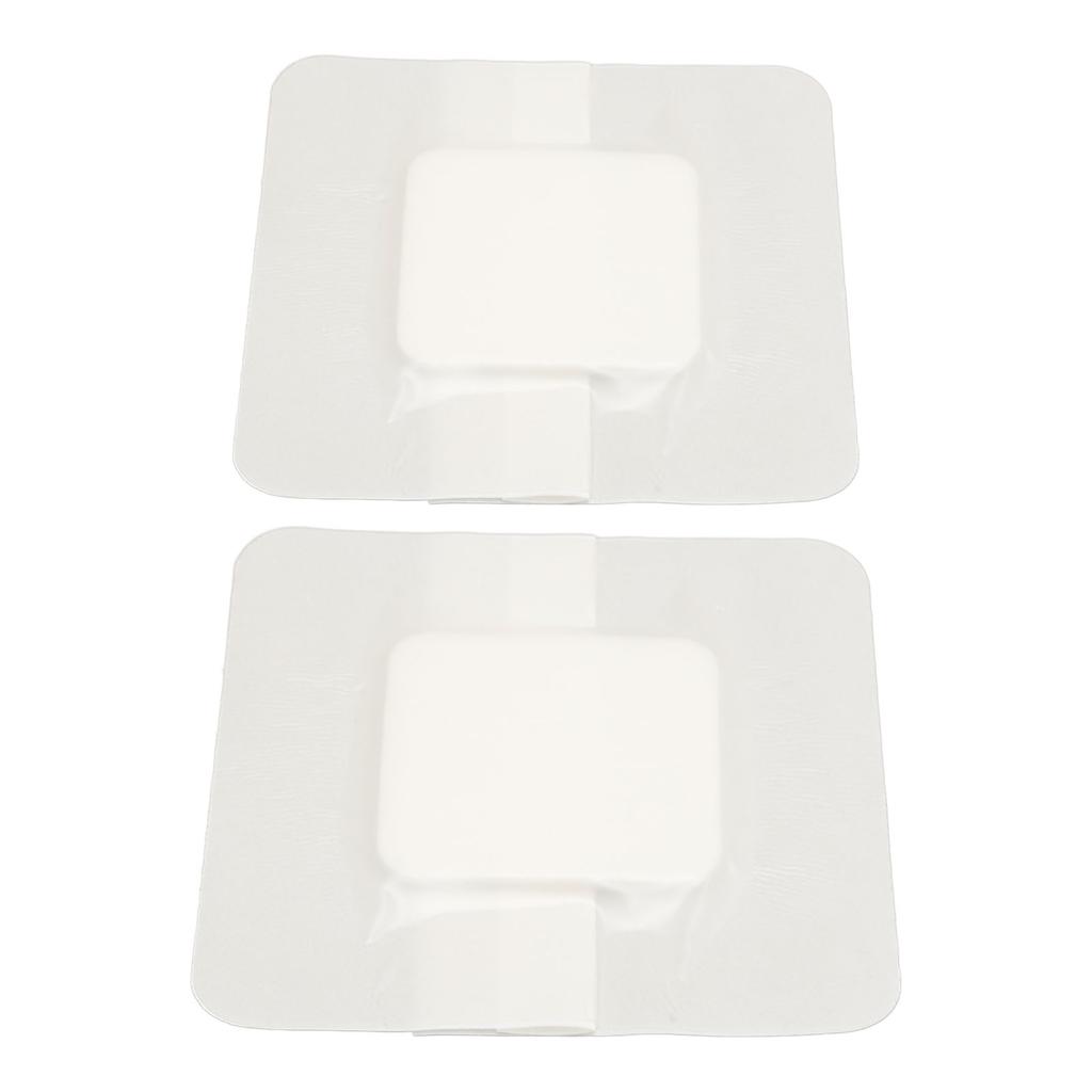 2 Stück 10x10cm Schaumstoff-Wundauflage mit Kleberand Wundverband Verband Randierte Klebende Schaumstoff-Wundauflage für die Wundpflege