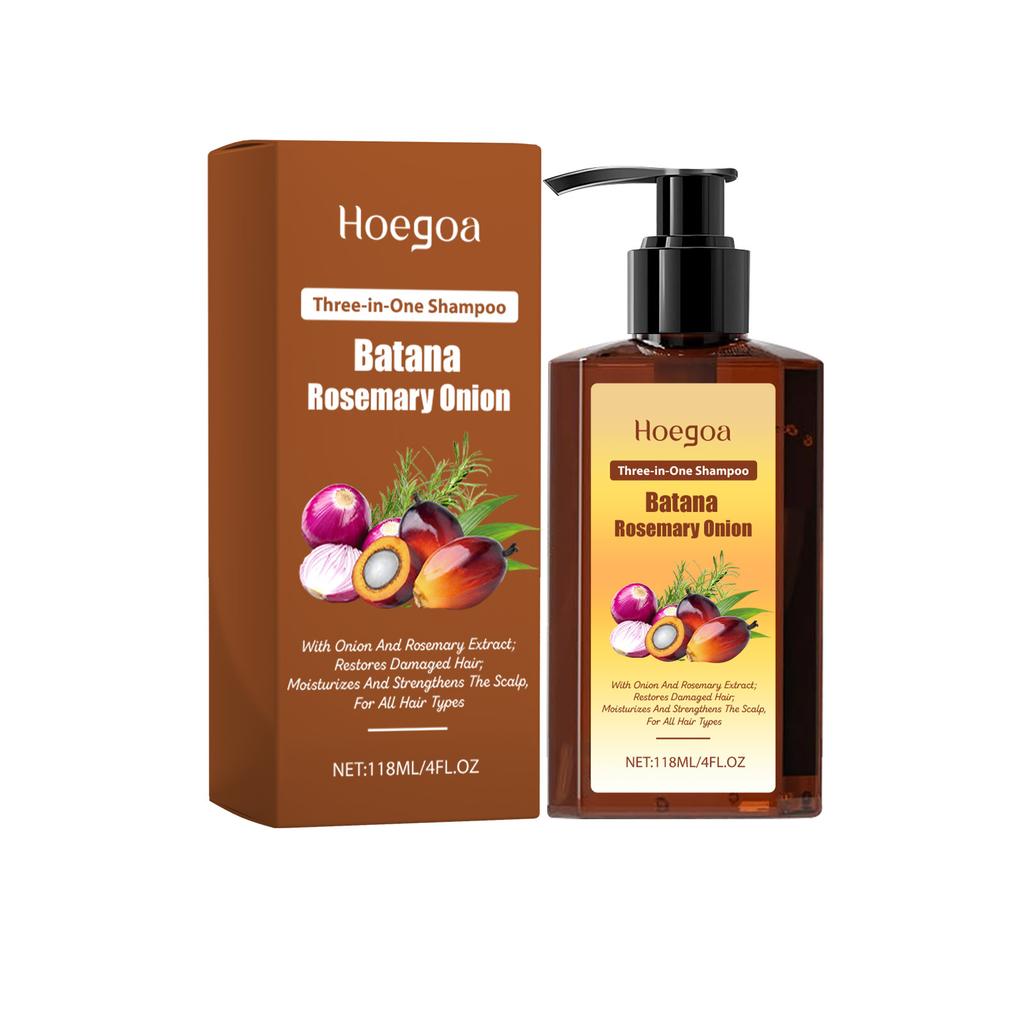 Hoegoa Moisturizing Hair Shampoo For Dry Damaged Hair Nourishing Scalp Care Smooth Strong Hair Daily Cleansing 118ML
