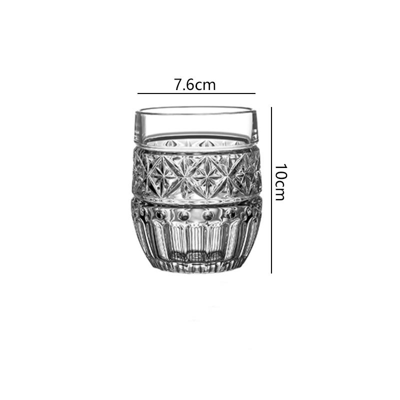 

315ml/300ml Thickened Whiskey Glass Luxury Carved Wine Glass Cocktail Brandy Cups Premium Wine Glass Suitable for Gift Giving 1pcs