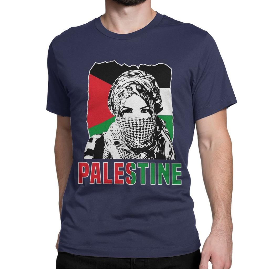 Men Women Shemagh Palestine T Shirts Arabic Hatta Kufiya Keffiyeh Cotton Tops Funny Short Sleeve O Neck Tees Party T-Shirts