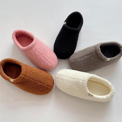 Fashion 2025 Winter Unisex Fleece Lined House Slippers Non-Slip Indoor Outdoor Warm Thermal Booties Quiet Comfortable Couples Home Shoes