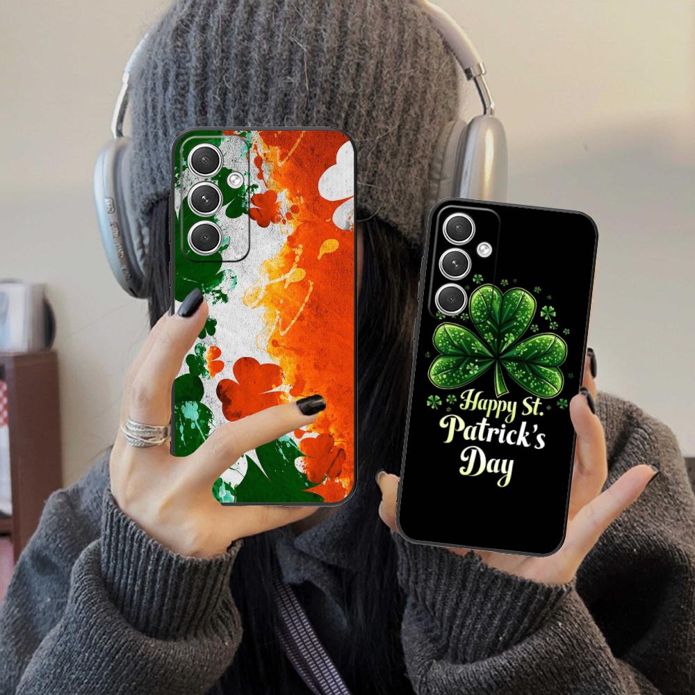 Saint Patrick's Day Mobile Phone Case for Samsung Galaxy S26 S25 S24 S23 S22 S21 S20 Note20 Plus FE Ultra Colorful Cover Cover