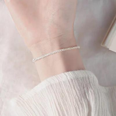 925 Sterling Silver Starry Sky Bracelet for Women - Summer Korean Mori Style, Simple & Trendy Hand Jewelry