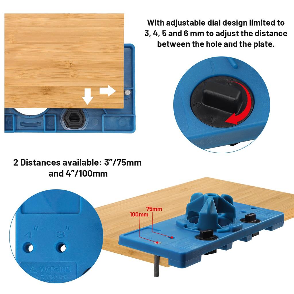 Drill Bit Diameter 35mm Wood Drill Hole Saw and Hinge Boring Jig Diameter 35mm Drill Guide