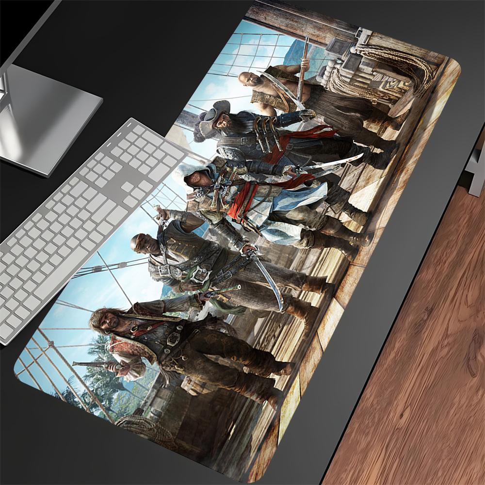Game Assassin S Creed Mouse Pad Cartoon Lockedge Large Gaming Pad Computer Gamer Keyboard Mat Nonslip Mousepad PC Big Desk Mats