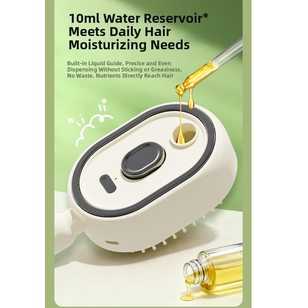 Multi-Function Electric Spray Hair Brush Hair Care 2-In-1 Misting Hair Brush  Gift