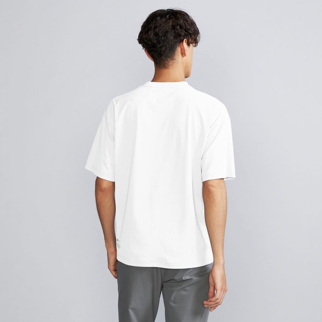 Outdoor and Marshmallow Size XL Men's Anti-Sweat T-Shirt, Sweat-Wicking Quick-Drying, White, (B2MAB137)