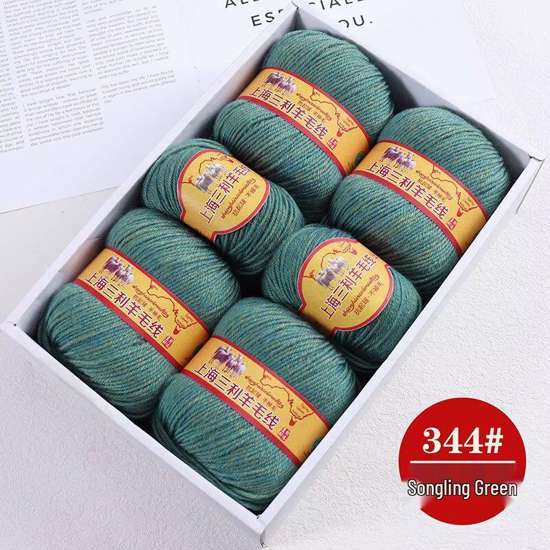 Premium Medium Thick Pure Goat Wool Yarn Balls for Handmade DIY Scarves