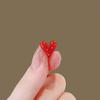 Red Heart Brooch Women Lapel Pin Decorative Brooch Pin Stylish Heart Coat Sweater Pin Gift for Friends Family