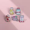 Medicine Bottle Desig Pins Acrylic Badges Brooch Lapel Pin For Women Clothes On The Backpack Accessories Jewelry