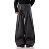 Y2K Fashion Black Striped Pleated Baggy Jeans Pants Men Clothing Wide Leg Casual Cotton Long Trousers