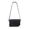 Le Chromaqi Cut-Out Edge Black Shoulder Bag