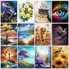 CHENISTORY DIY Painting By Numbers For Adults Landsape Oil Picture HandPainted Animals Coloring By Numbers Home Wall Art