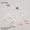 Decorative Plastic Screw Caps for Furniture and Wardrobes - Three-in-One Design