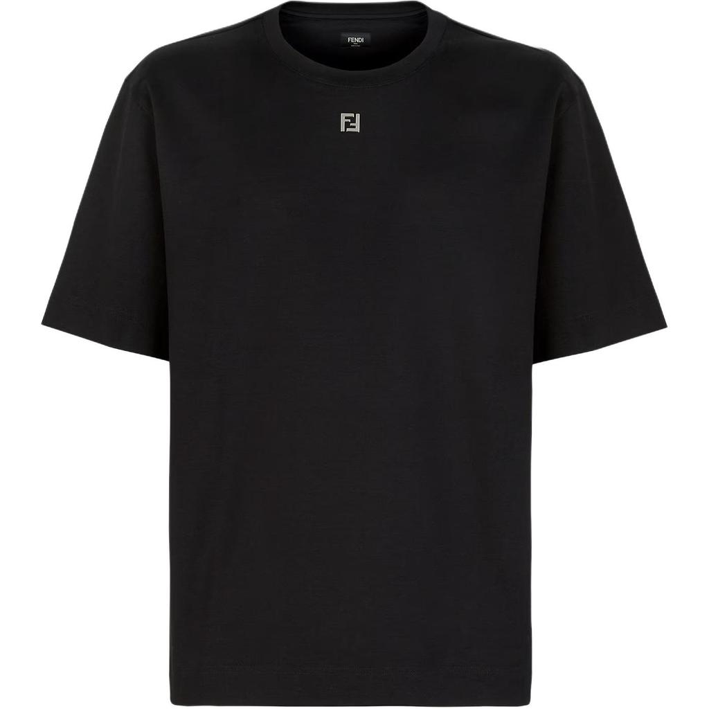 Fendi Ff Plaque Crewneck T Shirt FY0936ARYYF0QA1