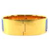 Great HERMES bracelet Location Enamel GM Fan pattern cloisonne bangle Women Used