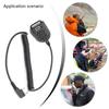 High Sensitivity 2 Pin Hand Speaker Microphone for UV5R 888S Professional Patrol Two Way Radio Communication Work Sites