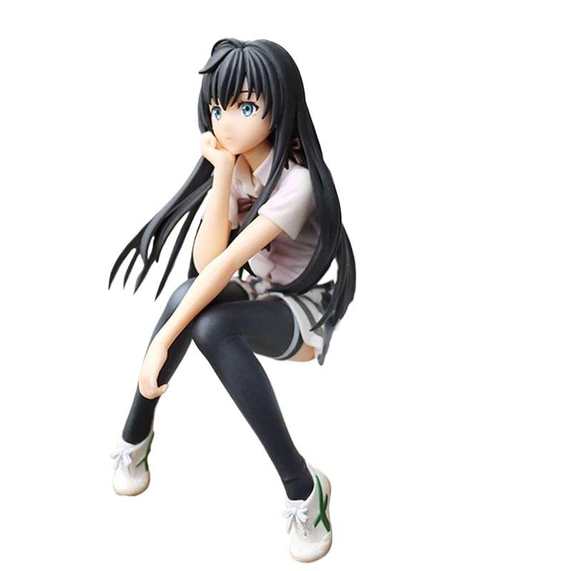Seated Yukino mobile phone case car anime figure model beautiful girl ornaments youth decoration love story