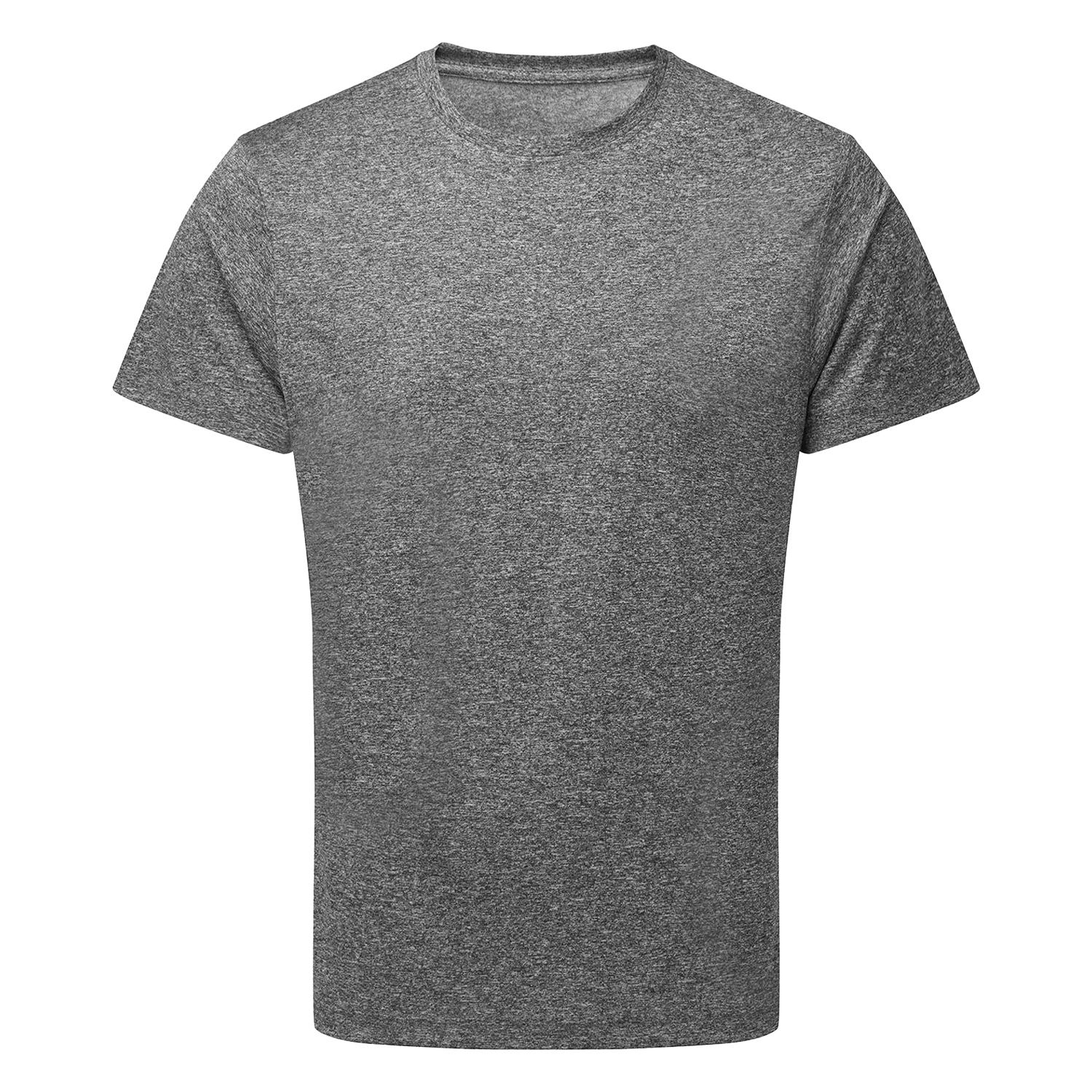 TriDri Camiseta masculina Performance Melange reciclada S preto