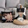 Junhui Wen Kpop Kissenbezug Quadratisches Kissen Schlafzimmer Sofa Freizeit Komfort Kissen Auto Heimdekoration