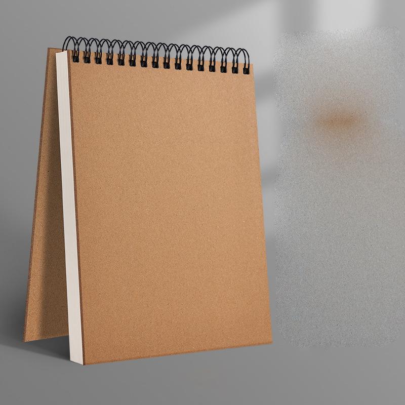 8K/16K Sketchbook Thick Paper Brown Spiral Notebook Professional Artist Graffiti Painting Book Art School Stationery