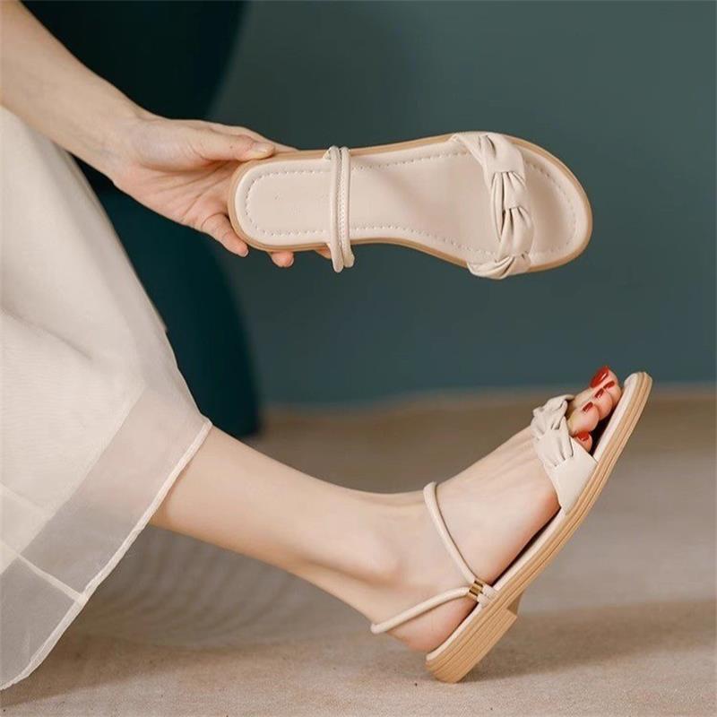

Best-selling Flip-flops, New Low-heeled Style, Versatile Women s Shoes 35 абрикосовый