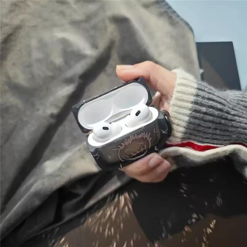 Trend Travis Scott Gjennomsiktig Beskyttelse Bluetooth Headset Etuier for Apple Airpods 4 1 2 Pro 3 Pro2 Støtsikkert Hodetelefondeksel