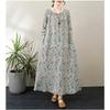 2025 New Round Neck Minimalist Long Sleeve Extra Long Dresses