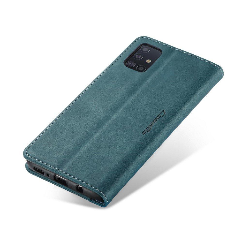 CASEME Case for Samsung Galaxy A51, Leather Wallet Case, Green