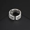 Punk Open Ring for Men Boys,Hollow Twisted Links Metal Rings,Stylish Jewelry Gifts