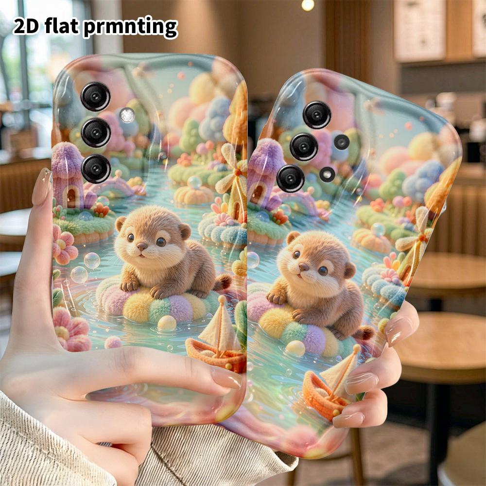 Phone Case: 2D flat, suitable for Samsung Galaxy A34 A35 M05 M06 S20 S22 S21 FE Plus 5G protective case, Water Wonderland, perfect Christmas and Hallo