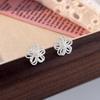 925 Sterling Silver Cute Flower Hollow Earrings For Women Girls Fashion Ins Anti-Allergic Daily Ear Piercing Earrings Jewelry