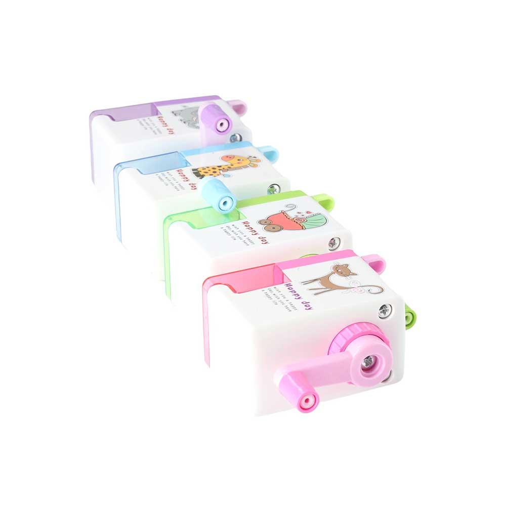 

Роторная канцелярия Обучающая точилка для карандашей в форме животных Механическая точилка Ручная точилка для карандашей зелёный